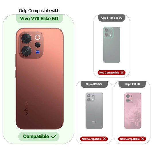 Soft Frame Clear Case For Vivo V70 Elite 5G