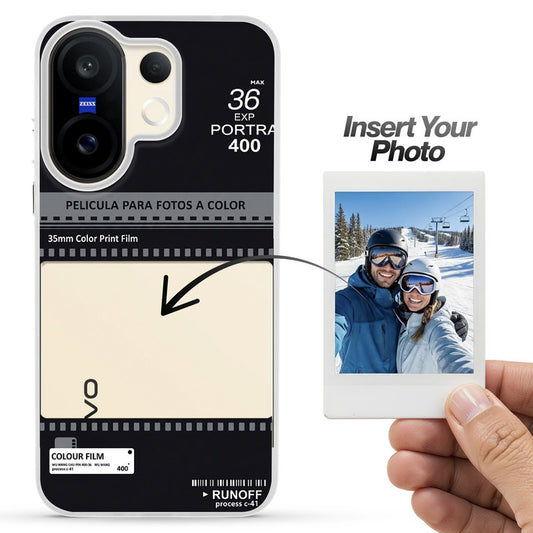 Designer Cover Case with Customizable Transparent Slot for Personalised Photos For Vivo X200 FE 5G