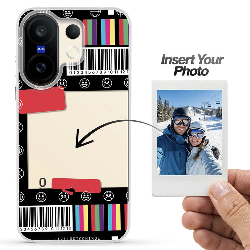 Designer Cover Case with Customizable Transparent Slot for Personalised Photos For Vivo X200 FE 5G