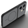 Slim silicone Black phone case for Vivo X200 FE 5G side angle view showing grip texture and precise cutouts
