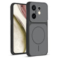 Full protective dual tone Black silicone case for Vivo X200 FE 5G showing front and back design coverage