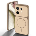 Dual tone silicone Brown back cover for Vivo X200 FE 5G showing camera protection and design