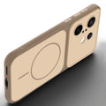 Slim silicone Brown phone case for Vivo X200 FE 5G side angle view showing grip texture and precise cutouts