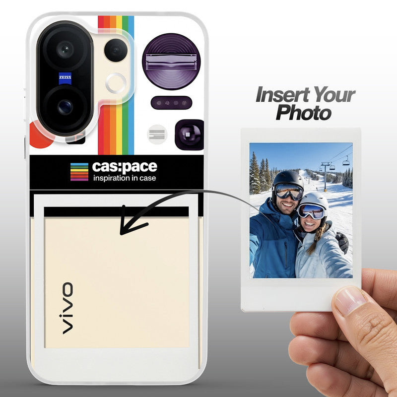 Designer Cover Case with Customizable Transparent Slot for Personalised Photos For Vivo X200 FE 5G
