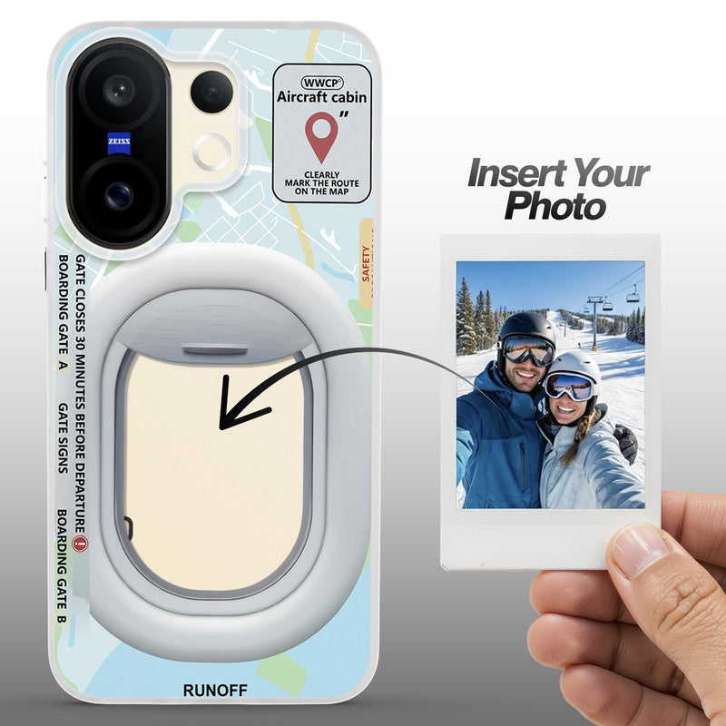 Designer Cover Case with Customizable Transparent Slot for Personalised Photos For Vivo X200 FE 5G
