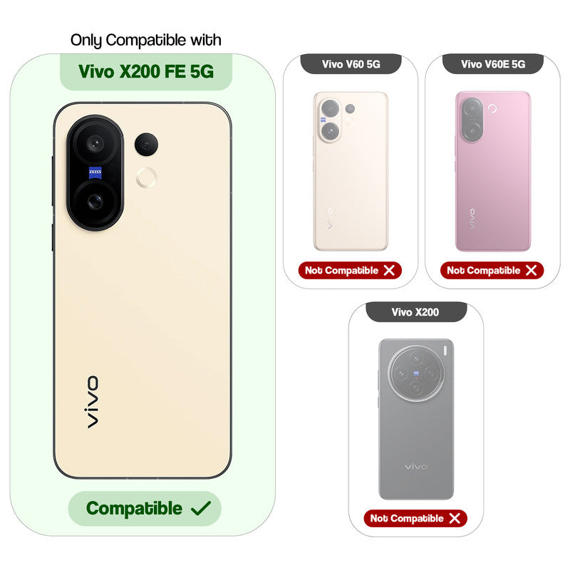 Designer Cover Case with Customizable Transparent Slot for Personalised Photos For Vivo X200 FE 5G
