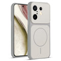 Full protective dual tone White silicone case for Vivo X200 FE 5G showing front and back design coverage
