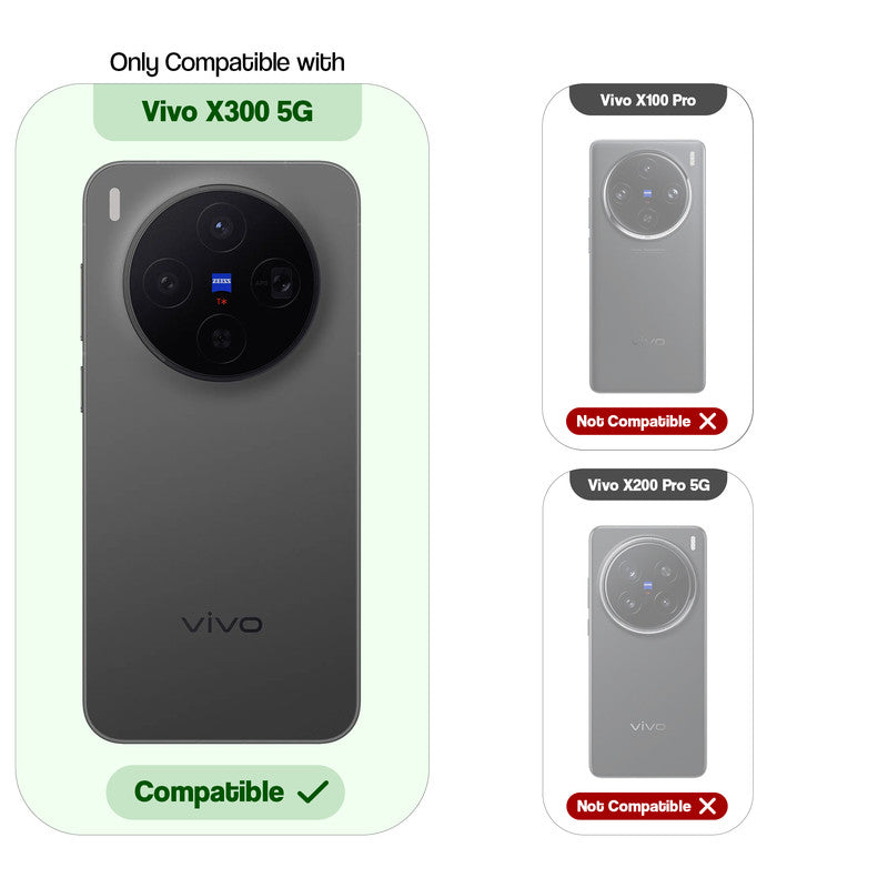 Compatibility comparison image showingMotorola Vivo X300 5G supported, while other models are not compatible.