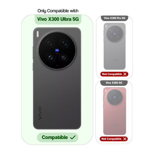 Shockproof Hybrid Transparent Phone Case For Vivo X300 Ultra 5G with Hard Back and Soft Bumper for Maximum Protection