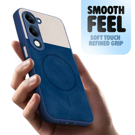 Hybrid PU Leather Matte Cover for Vivo Y19e