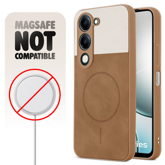 Hybrid PU Leather Matte Cover for Vivo Y19e