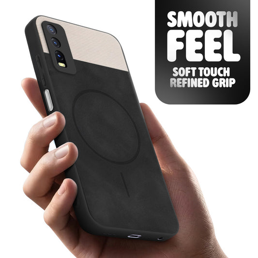 Hybrid PU Leather Matte Cover for Vivo Y20