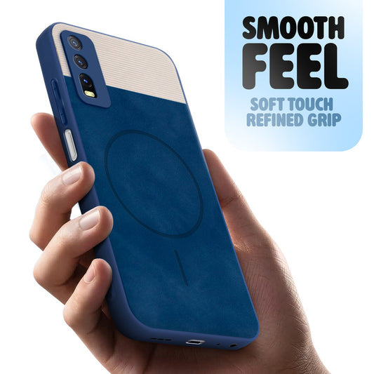 Hybrid PU Leather Matte Cover for Vivo Y20