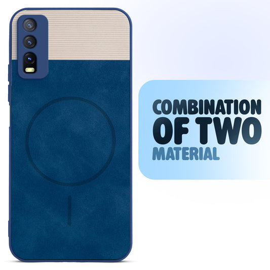 Hybrid PU Leather Matte Cover for Vivo Y20