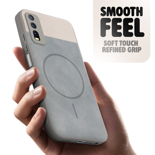 Hybrid PU Leather Matte Cover for Vivo Y20