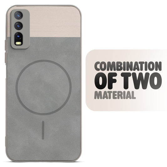 Hybrid PU Leather Matte Cover for Vivo Y20