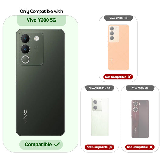 3D Puffer Pattern Silicone Back Cover for Vivo Y200 5G, Shockproof Protective Case