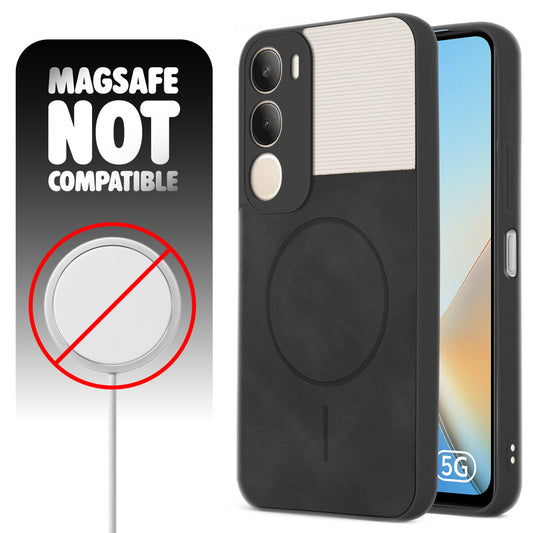 Hybrid PU Leather Matte Cover for Vivo Y29 5G