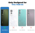 Clear hard back case compatibility guide showing fit for Vivo Y400 5G and not compatible with other models