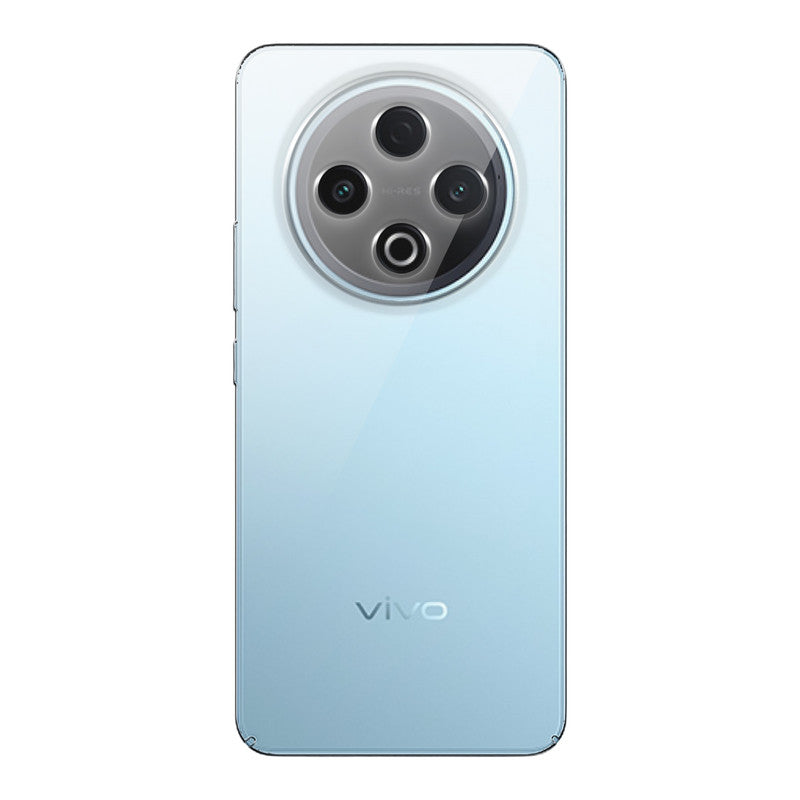 Back view of Vivo Y500 5G showing camera module and clean rear design with protective case