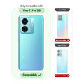 Clear hard back case compatibility guide showing fit for Vivo T1 Pro 5G and not compatible with other models