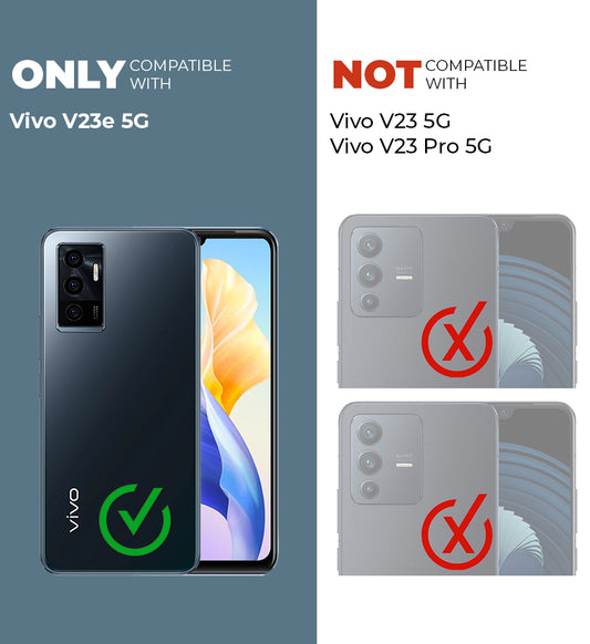 Crystal Clear Hard Back Anti-Yellowing Phone Case For Vivo V23E 5G