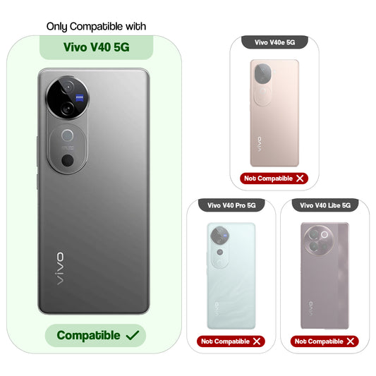 Colourful Frosted Matte With Raised Camera Protection Back Cover Case For Vivo V40 5G