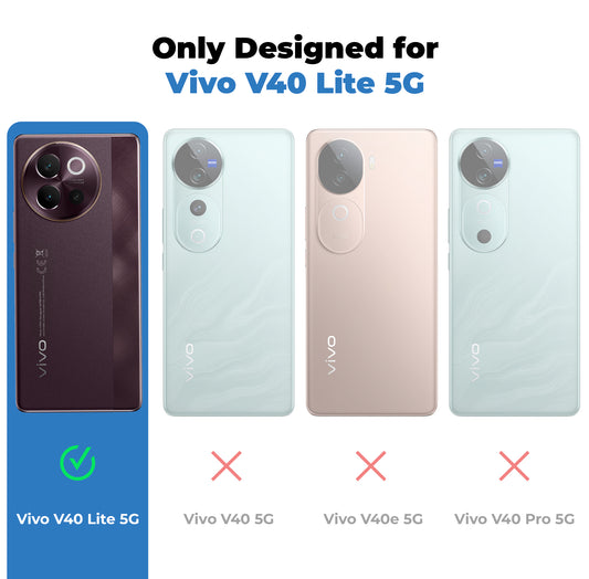 Premium Acrylic Transparent Back Cover for Vivo V40 Lite 5G