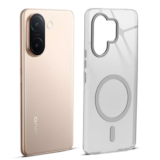 Glossy Hard Wireless Charging Support Case Vivo V60e 5G