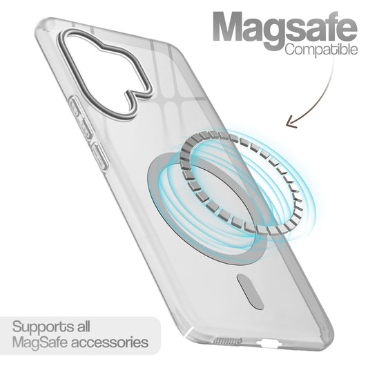 Anti-Yellow Scratch Resistant Case Support Magnetic Accessories Back Cover For Vivo V60e 5G