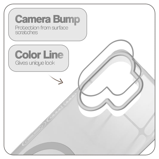 Glossy Hard Wireless Charging Support Case Vivo V60e 5G