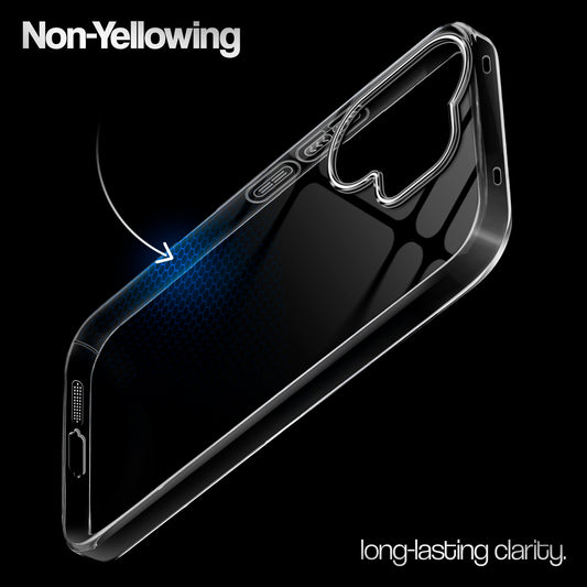 Crystal Clear Anti-Yellow Transparent Back Cover Case With Camera Ring Protection for Vivo V60e 5G