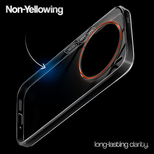 Crystal Clear Anti-Yellow Transparent Back Cover Case With Camera Ring Protection for Vivo X200 5G