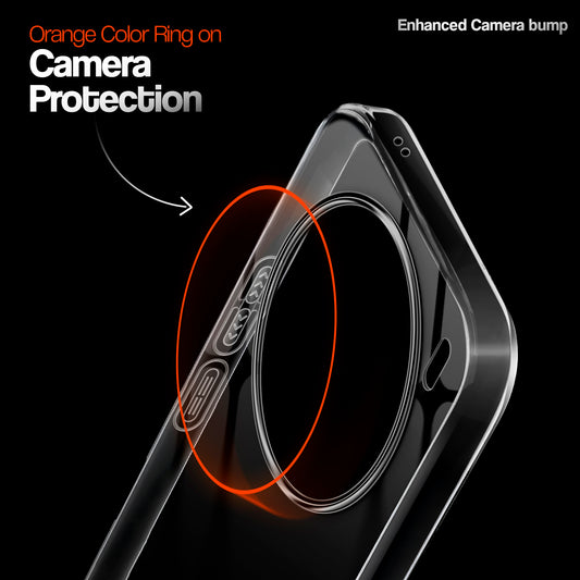 Crystal Clear Anti-Yellow Transparent Back Cover Case With Camera Ring Protection for Vivo X200 5G