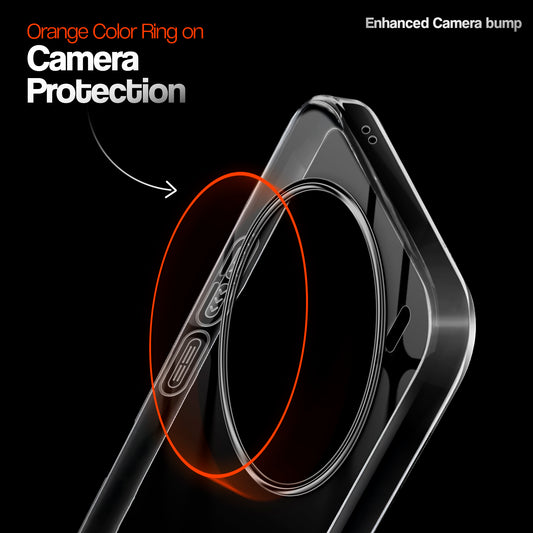 Crystal Clear Anti-Yellow Transparent Back Cover Case With Camera Ring Protection for Vivo X200 Pro 5G