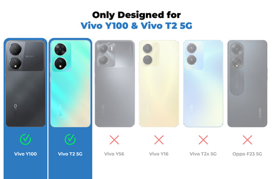 Elegant Hybrid Pattern Design Back Case For Vivo Y100