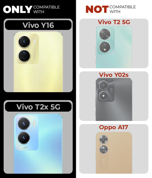 Crystal Clear Hard Anti-Yellow Transparent Back Cover Case For Vivo Y16