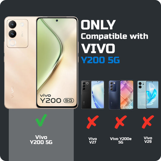 3D Design Soft Silicone Back Cover For Vivo Y200 5G