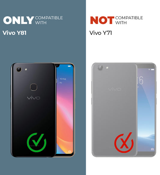 Crystal Clear Hard Back Anti-Yellowing Phone Case For Vivo Y81