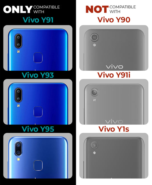 Crystal Clear Hard Back Anti-Yellowing Phone Case For Vivo Y93