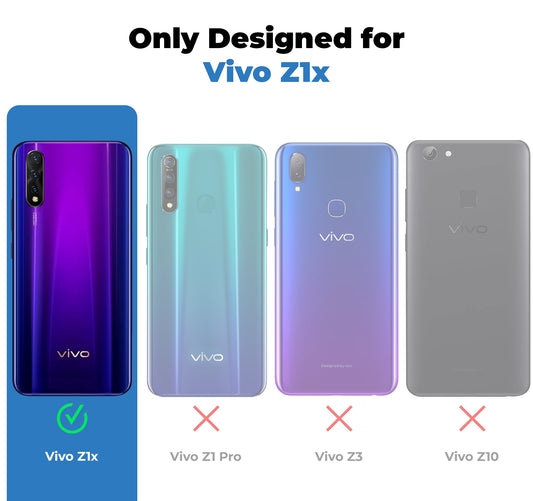 Silicone Frame Transparent Hard Back Cover for Vivo Z1x