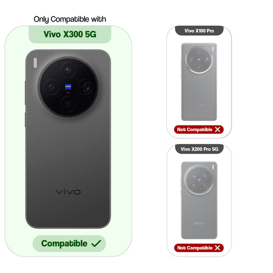 Crystal Clear Anti-Yellow Transparent Back Cover Case With Camera Ring Protection for Vivo X300 5G