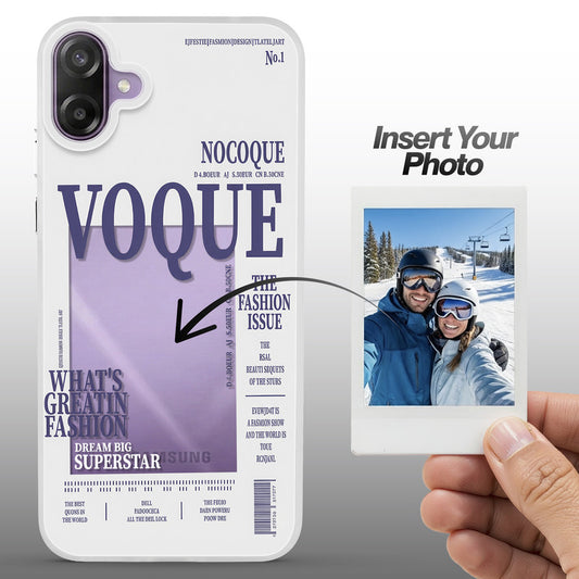 Designer Cover Case with Customizable Transparent Slot for Personalised Photos For Samsung M17e 5G