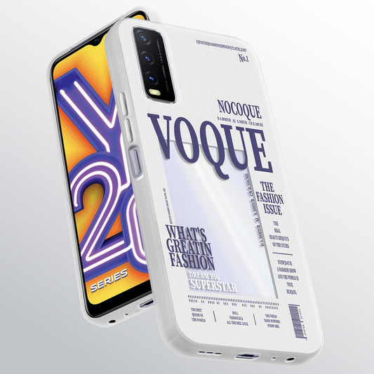 Designer Cover Case with Customizable Transparent Slot for Personalised Photos For Vivo Y20