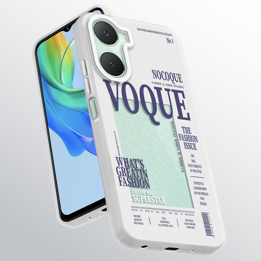 Designer Cover Case with Customizable Transparent Slot for Personalised Photos For Vivo Y18e