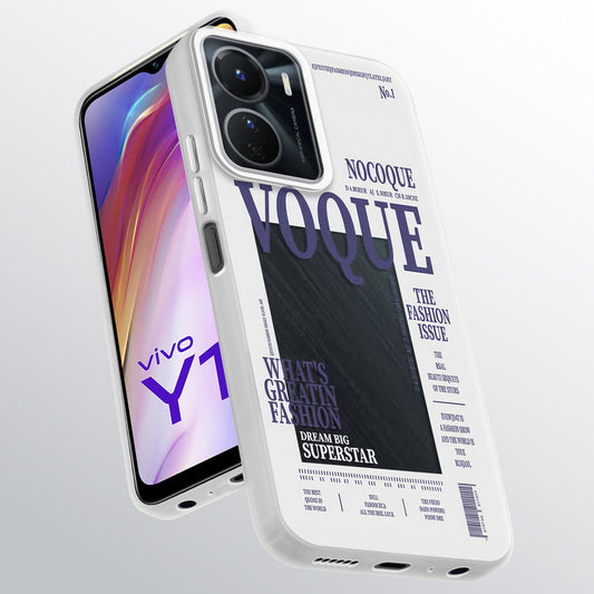 Designer Cover Case with Customizable Transparent Slot for Personalised Photos For Vivo Y16