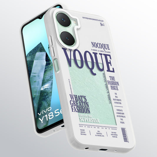 Designer Cover Case with Customizable Transparent Slot for Personalised Photos For Vivo Y18