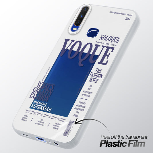 Designer Cover Case with Customizable Transparent Slot for Personalised Photos For Vivo Y15