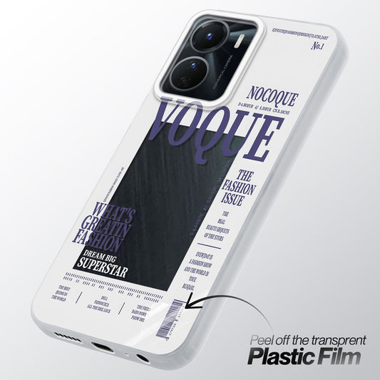 Designer Cover Case with Customizable Transparent Slot for Personalised Photos For Vivo Y16