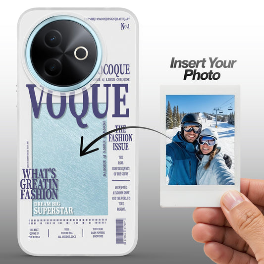Designer Cover Case with Customizable Transparent Slot for Personalised Photos For Vivo Y39 5G